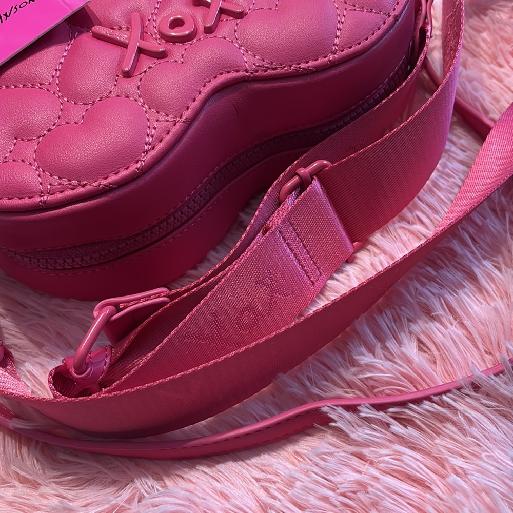 Betsey Johnson Quilted Heart Crossbody - Picture 7 of 10
